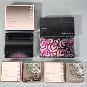 Mary Kay Empty Perfect Palette Mini Makeup Compact Cases with Mirrors Lot of 4